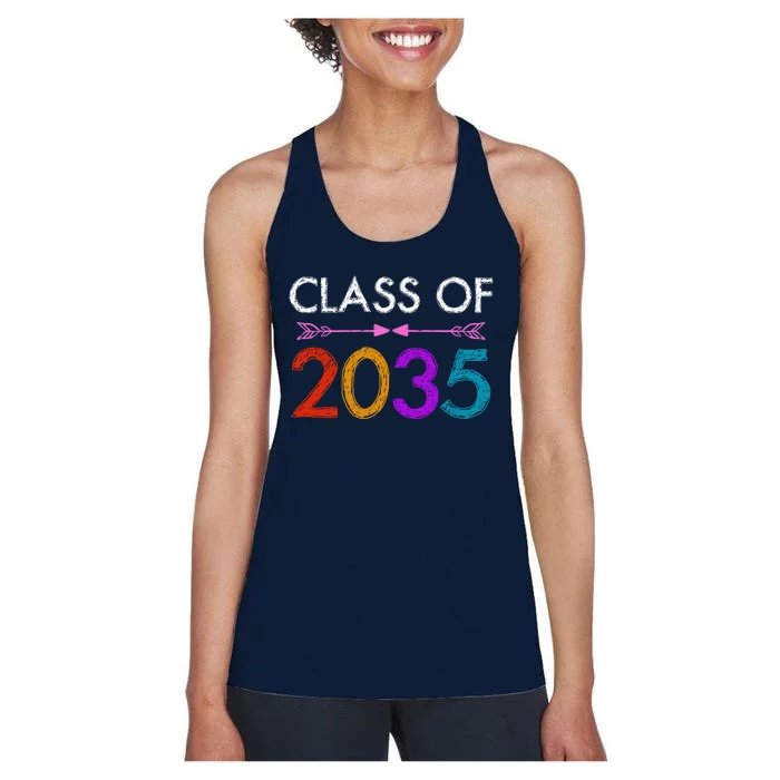 Class Of 2035 Cute Graduation Women's Racerback Tank