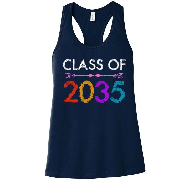 Class Of 2035 Cute Graduation Women's Racerback Tank