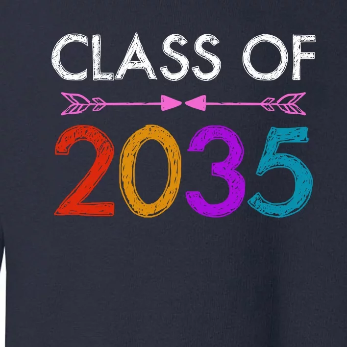 Class Of 2035 Cute Graduation Toddler Sweatshirt