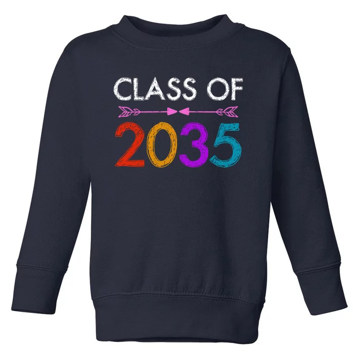 Class Of 2035 Cute Graduation Toddler Sweatshirt