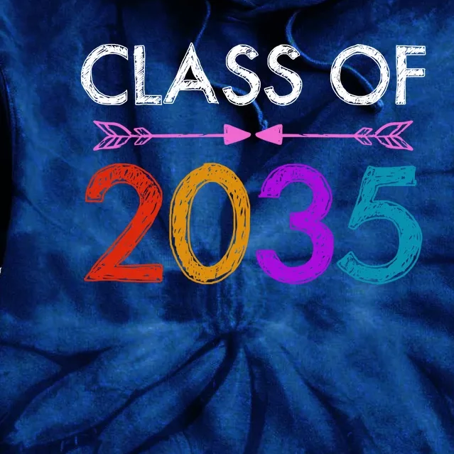 Class Of 2035 Cute Graduation Tie Dye Hoodie