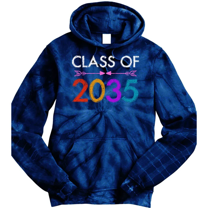 Class Of 2035 Cute Graduation Tie Dye Hoodie