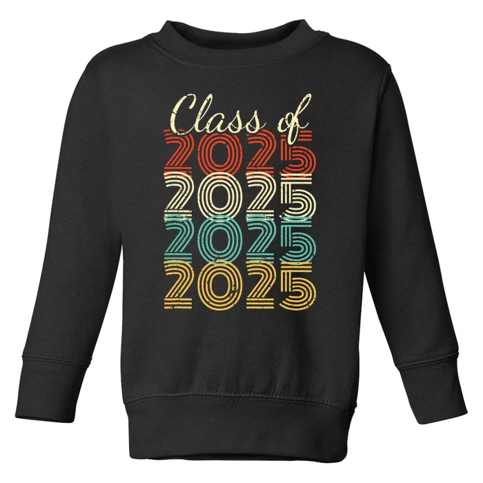 Class Of 2025 Senior 2025 Graduation Toddler Sweatshirt