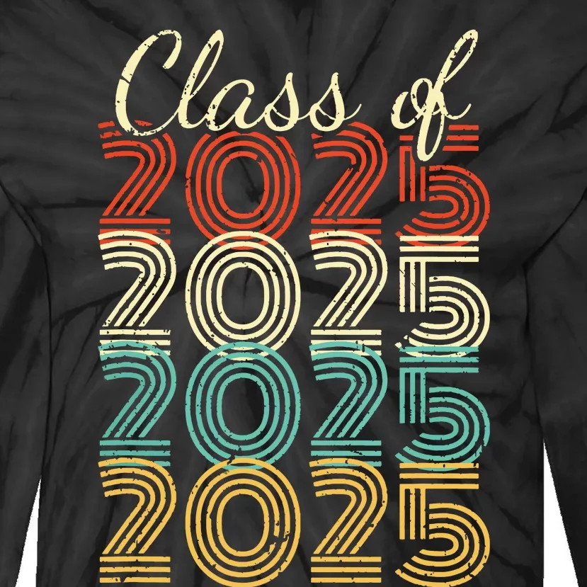 Class Of 2025 Senior 2025 Graduation Tie-Dye Long Sleeve Shirt