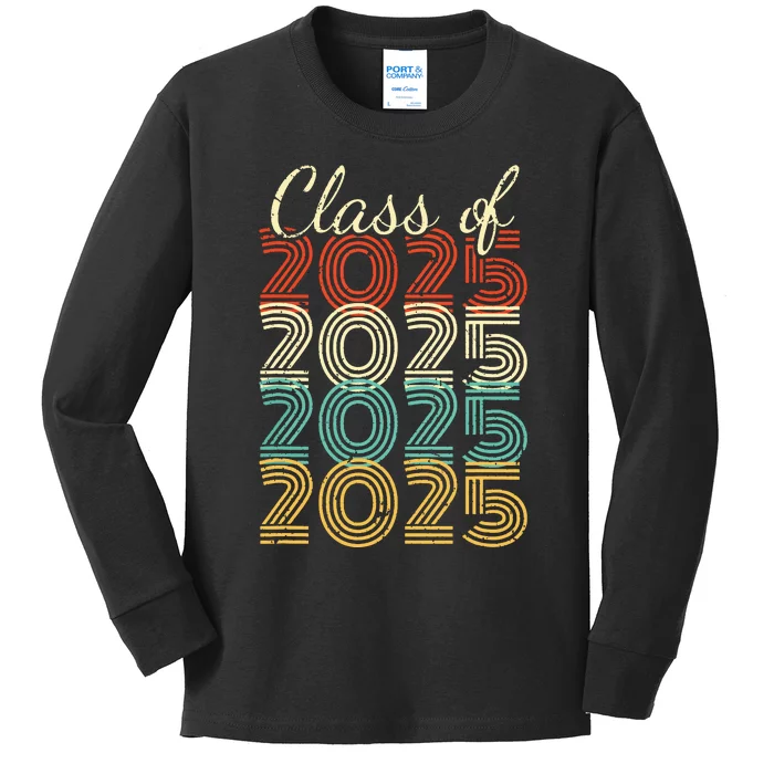 Class Of 2025 Senior 2025 Graduation Kids Long Sleeve Shirt