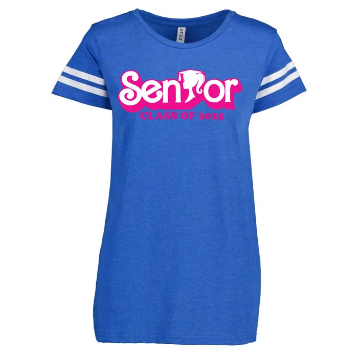 Class Of 2025 Senior Design Funny Seniors 2025 Girl Enza Ladies Jersey Football T-Shirt