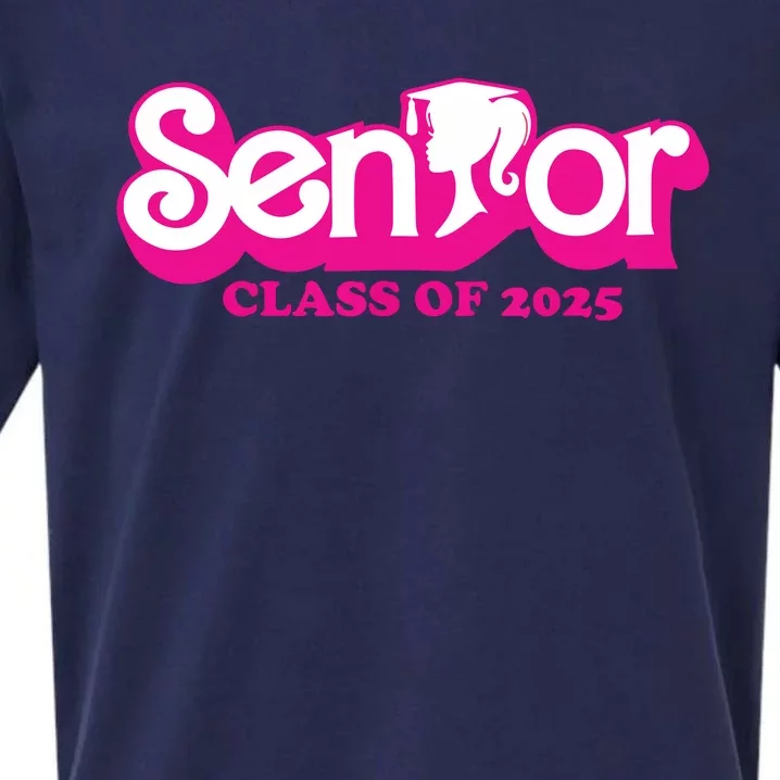 Class Of 2025 Senior Design Funny Seniors 2025 Girl Sueded Cloud Jersey T-Shirt