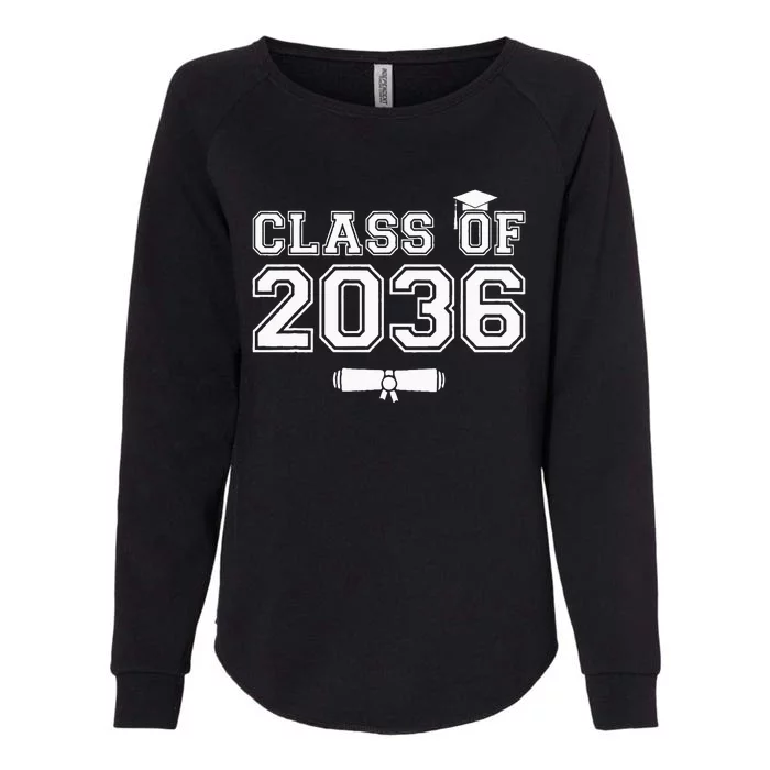 Class Of 2036 Grow With Me Womens California Wash Sweatshirt