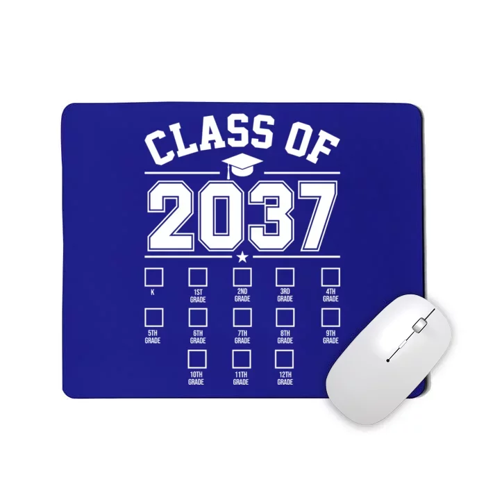 Class Of 2037 Grow With Me Checklist Kindergarten 12th Grade Mousepad