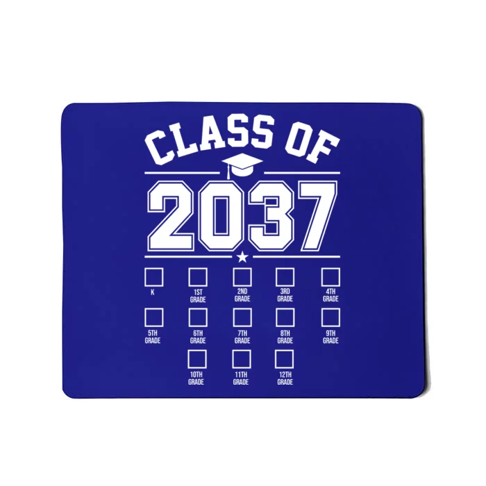 Class Of 2037 Grow With Me Checklist Kindergarten 12th Grade Mousepad