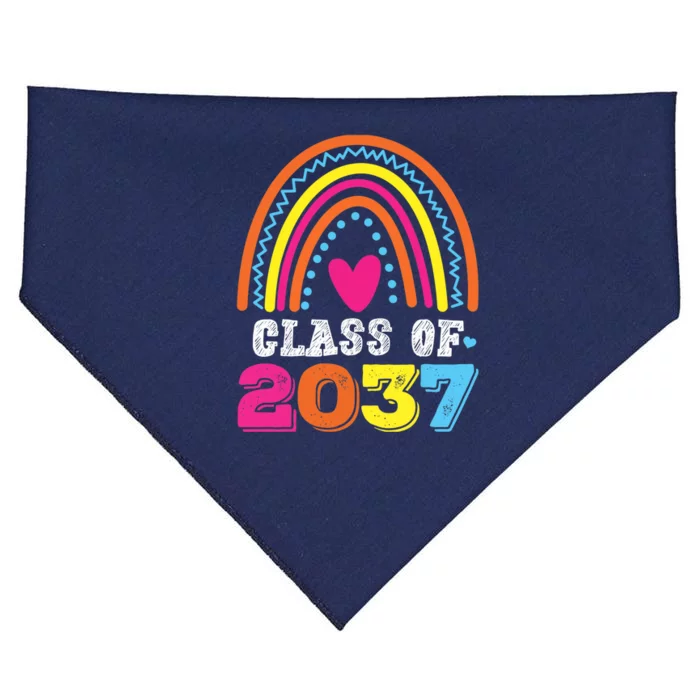 Class Of 2037 Kindergarten Pre-k Grow with Me Graduation USA-Made Doggie Bandana