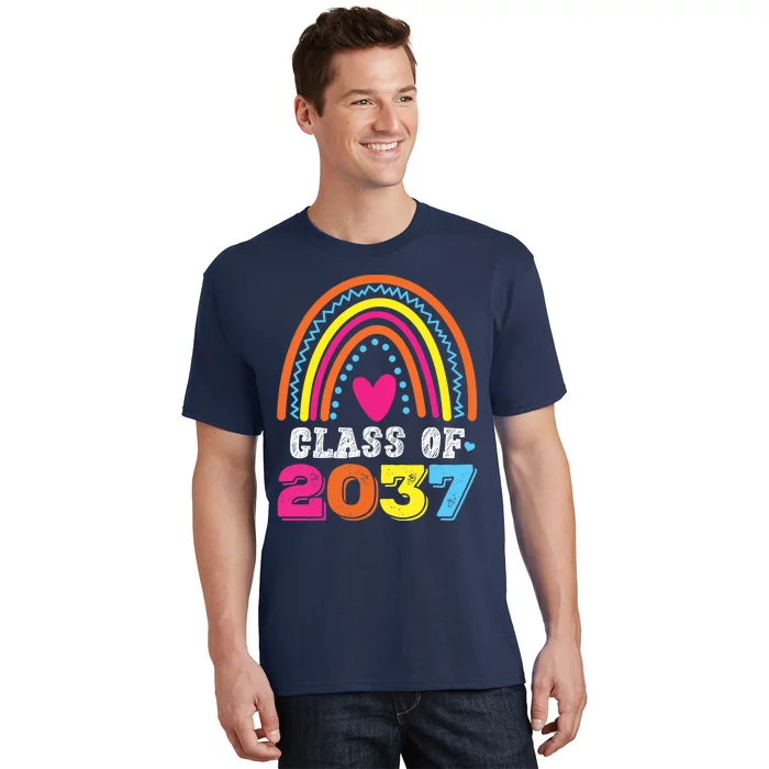 Class Of 2037 Kindergarten Pre-k Grow with Me Graduation T-Shirt