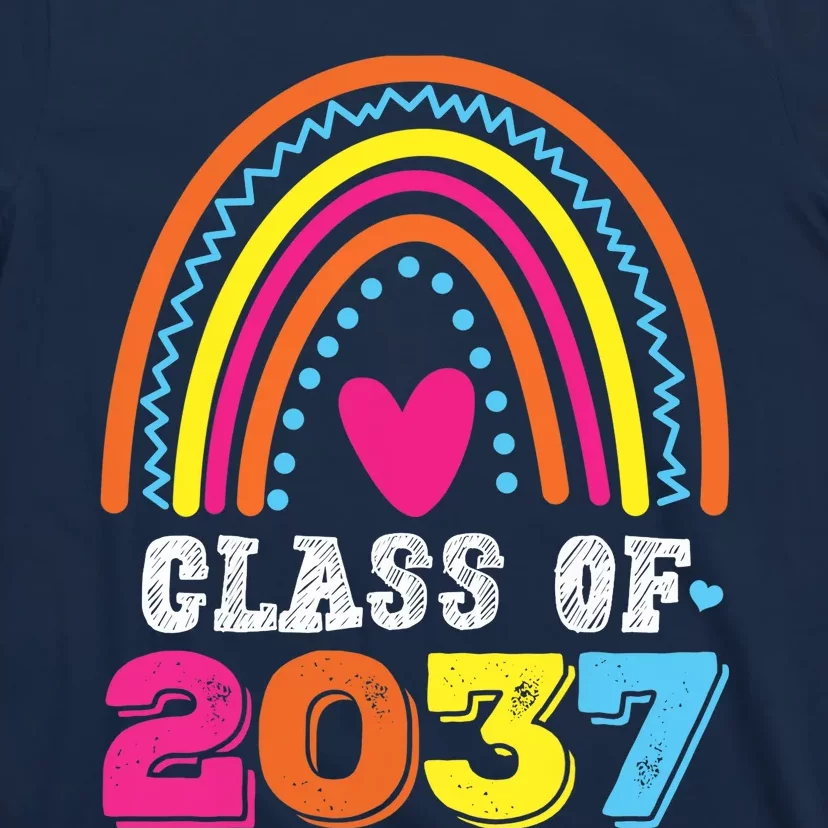 Class Of 2037 Kindergarten Pre-k Grow with Me Graduation T-Shirt