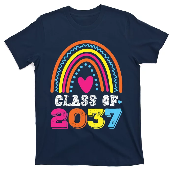 Class Of 2037 Kindergarten Pre-k Grow with Me Graduation T-Shirt