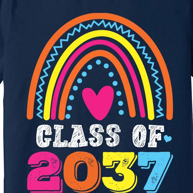 Class Of 2037 Kindergarten Pre-k Grow with Me Graduation Premium T-Shirt