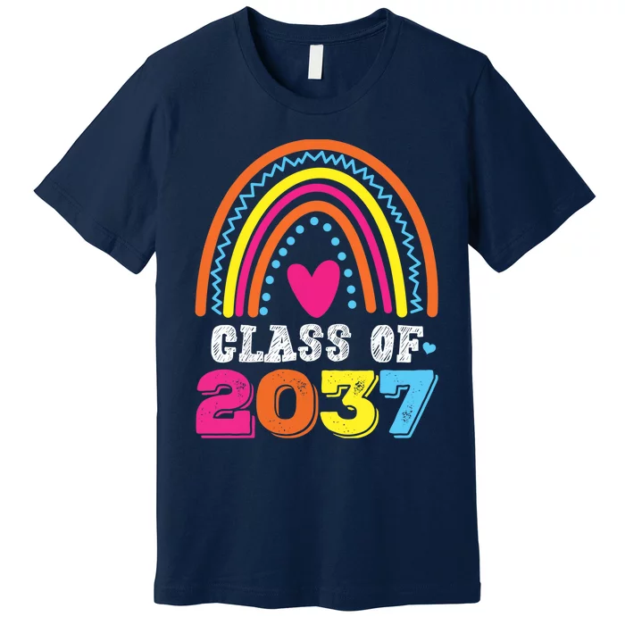 Class Of 2037 Kindergarten Pre-k Grow with Me Graduation Premium T-Shirt