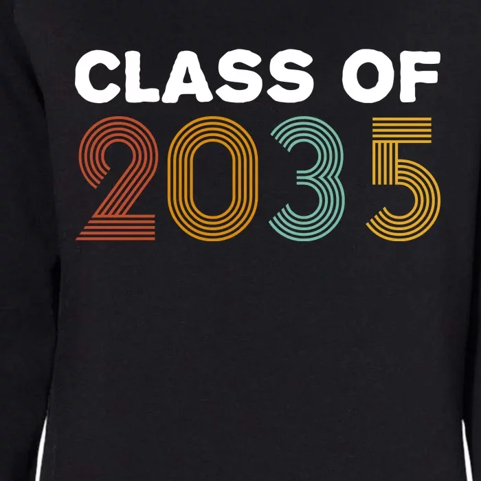 Class Of 2035 Retro Womens California Wash Sweatshirt