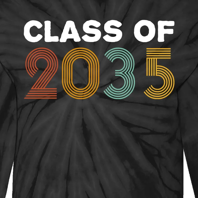 Class Of 2035 Retro Tie-Dye Long Sleeve Shirt