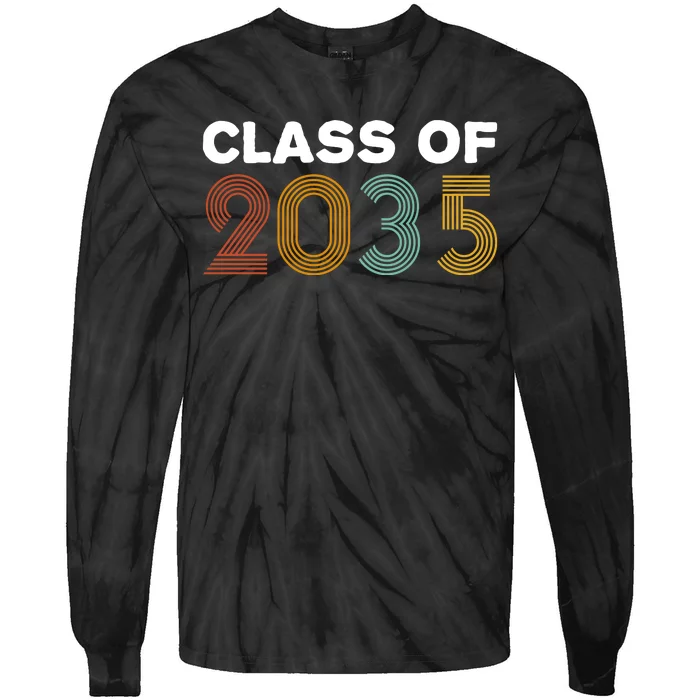 Class Of 2035 Retro Tie-Dye Long Sleeve Shirt