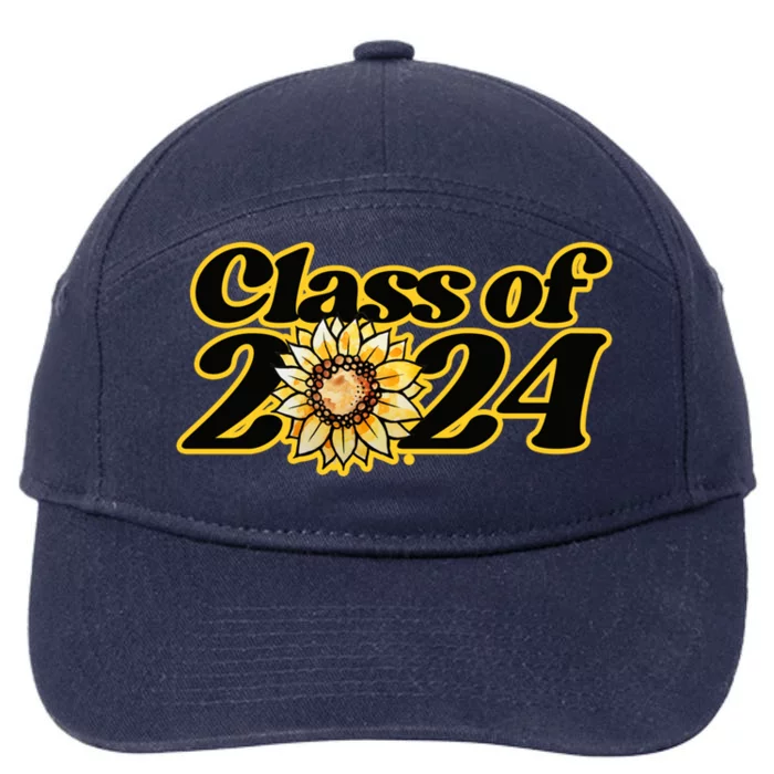 Class Of 2024 Sunflowers Gift 7-Panel Snapback Hat