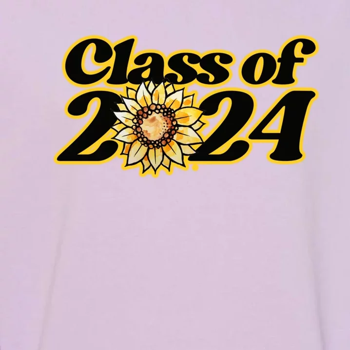 Class Of 2024 Sunflowers Gift Garment-Dyed Sweatshirt