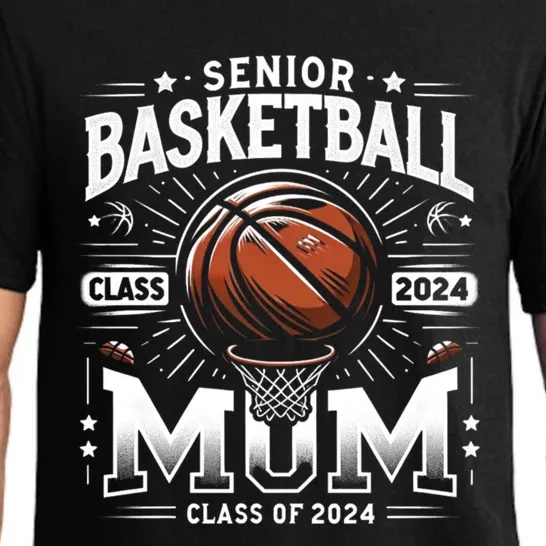 Class Of 2024 Senior Mom Basketball Graduation Gift Pajama Set