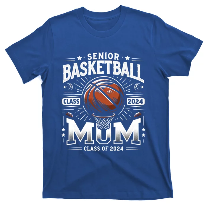 Class Of 2024 Senior Mom Basketball Graduation Gift T-Shirt