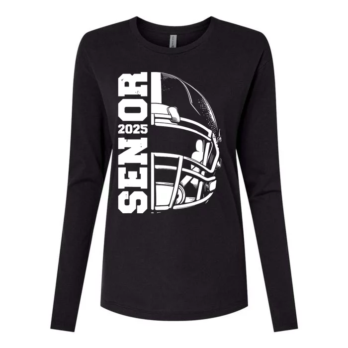 Class Of 2025 Senior 25 Football 2025 Graduation Party Womens Cotton Relaxed Long Sleeve T-Shirt