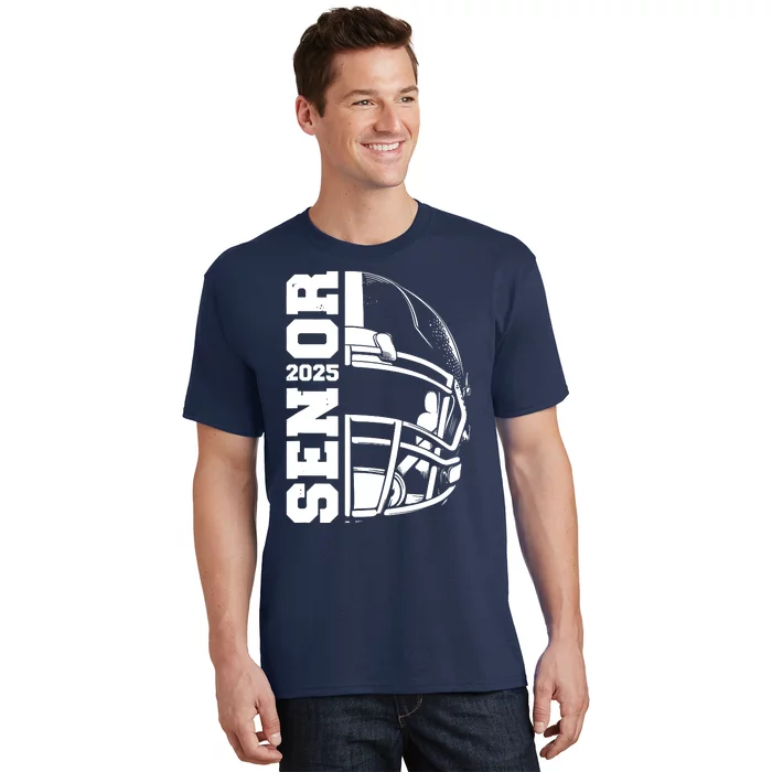 Class Of 2025 Senior 25 Football 2025 Graduation Party T-Shirt