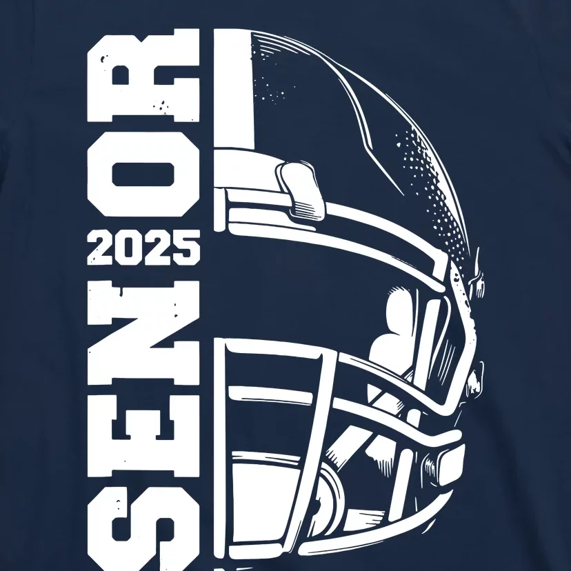 Class Of 2025 Senior 25 Football 2025 Graduation Party T-Shirt