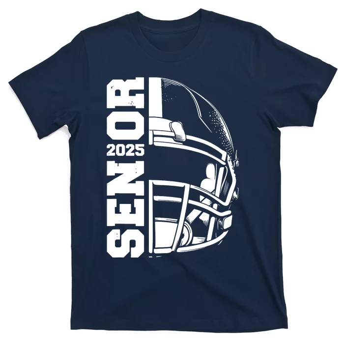 Class Of 2025 Senior 25 Football 2025 Graduation Party T-Shirt