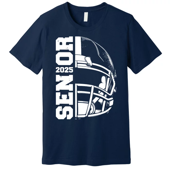 Class Of 2025 Senior 25 Football 2025 Graduation Party Premium T-Shirt