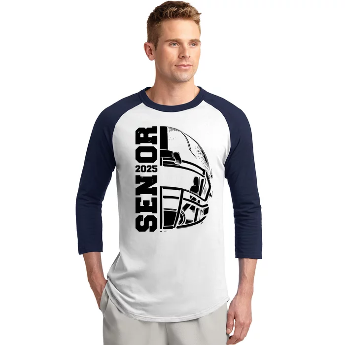 Class Of 2025 Senior 25 Football 2025 Graduation Party Baseball Sleeve Shirt