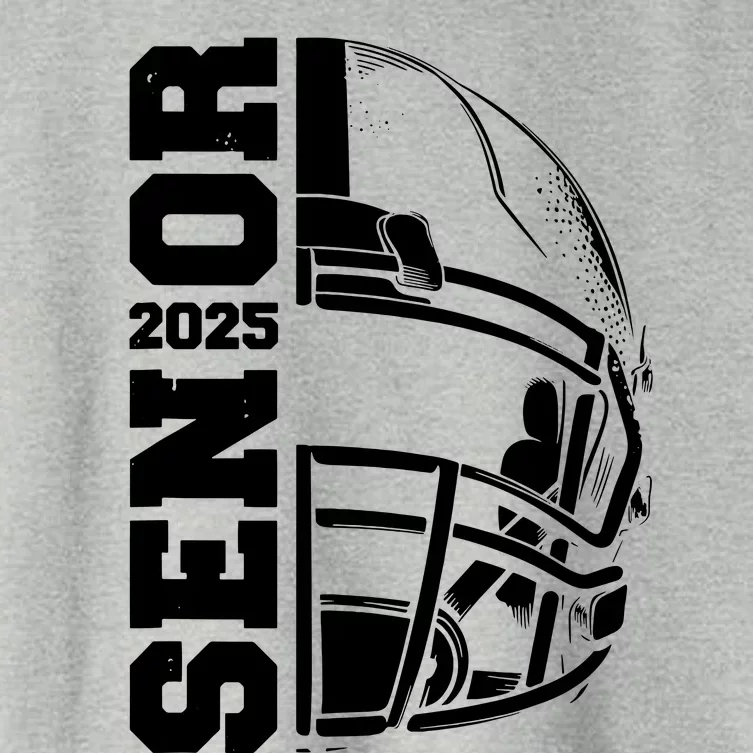 Class Of 2025 Senior 25 Football 2025 Graduation Party Women's Crop Top Tee