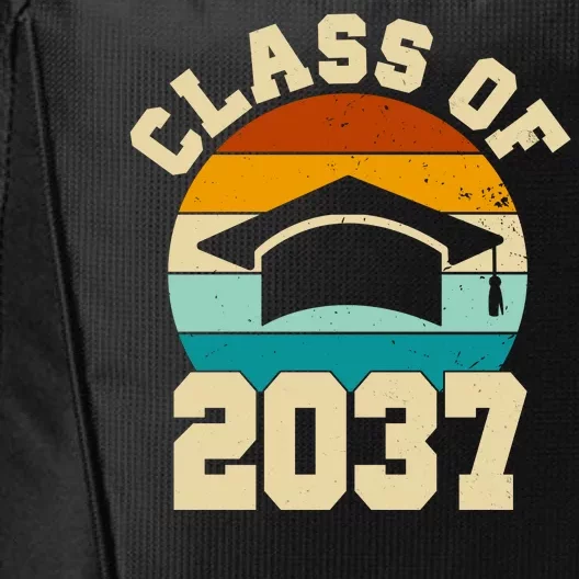 Class Of 2037 Kindergarten Graduation Retro City Backpack