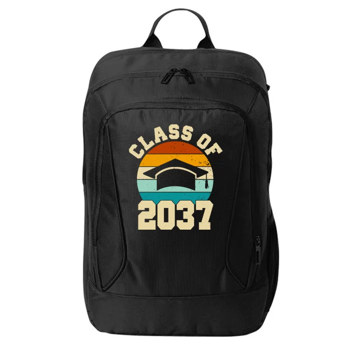 Class Of 2037 Kindergarten Graduation Retro City Backpack