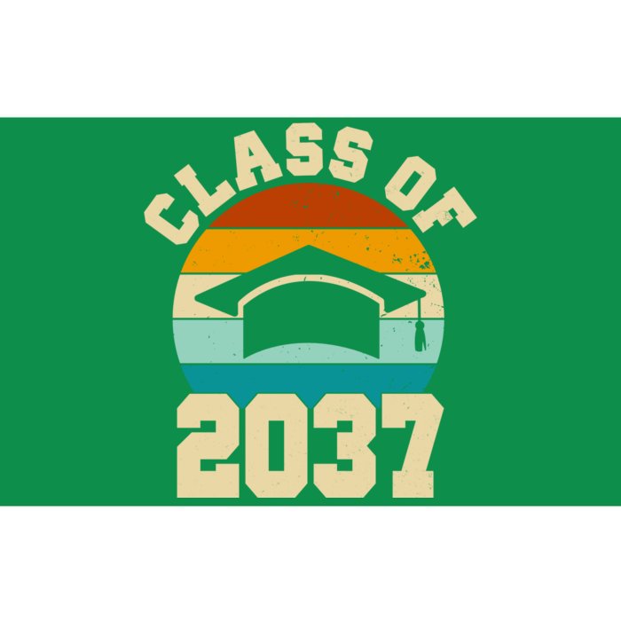 Class Of 2037 Kindergarten Graduation Retro Bumper Sticker