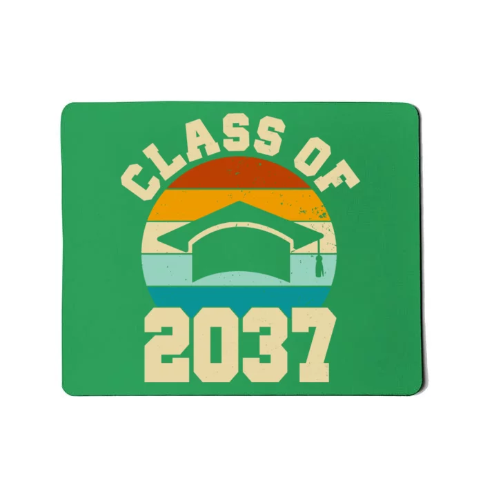 Class Of 2037 Kindergarten Graduation Retro Mousepad