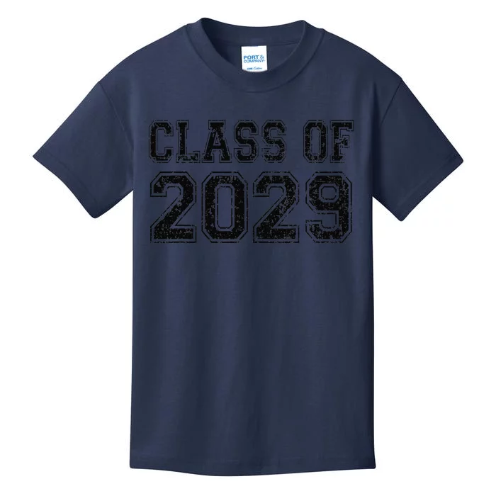 Class Of 2029 Grow With Me Graduation Vintage Kids T-Shirt