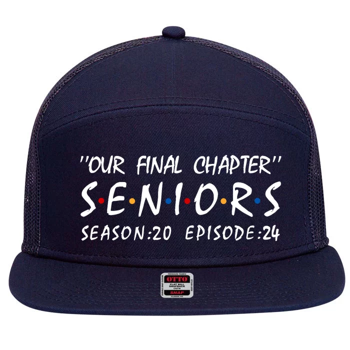 Class Of 2024 Senior Gifts Funny Seniors 2024 7 Panel Mesh Trucker Snapback Hat