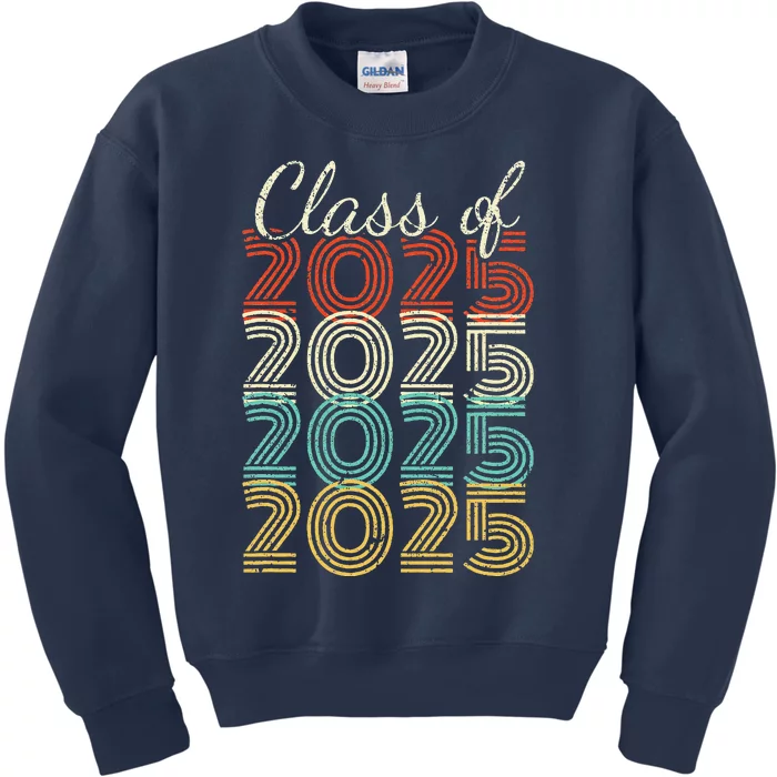 Class Of 2025 Senior 2025 Graduation Kids Sweatshirt