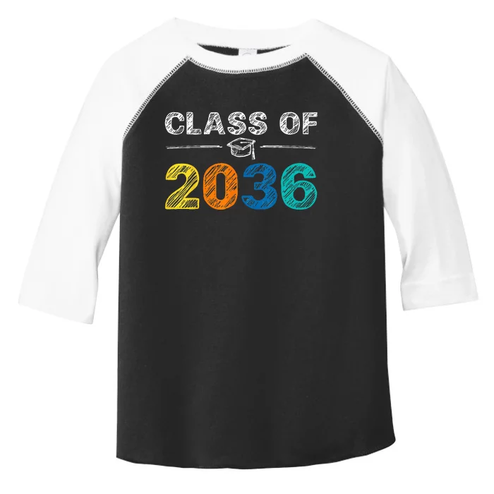 Class of 2036 Grow With Me First Day of School Graduation Toddler Fine Jersey T-Shirt