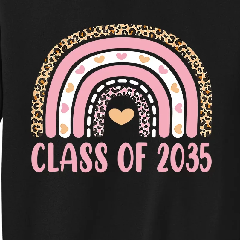 Class Of 2035 Rainbow Leopard Pre-k Grow with Me Graduation Sweatshirt