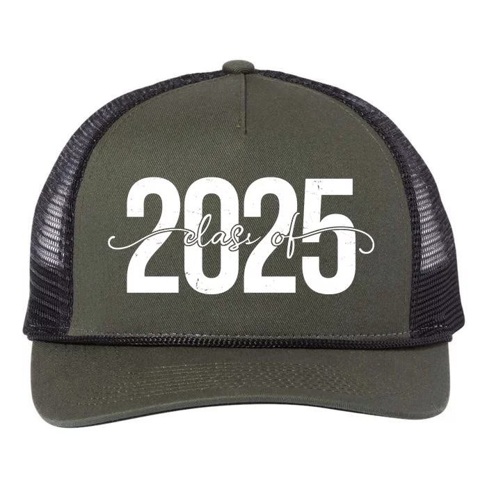 Class Of 2025 Vintage Graduation Retro Rope Trucker Hat Cap