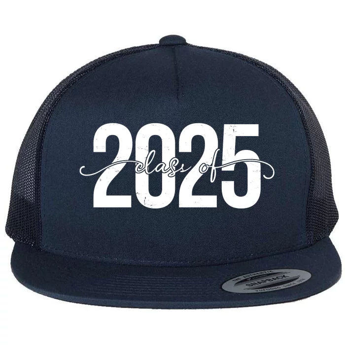 Class Of 2025 Vintage Graduation Flat Bill Trucker Hat