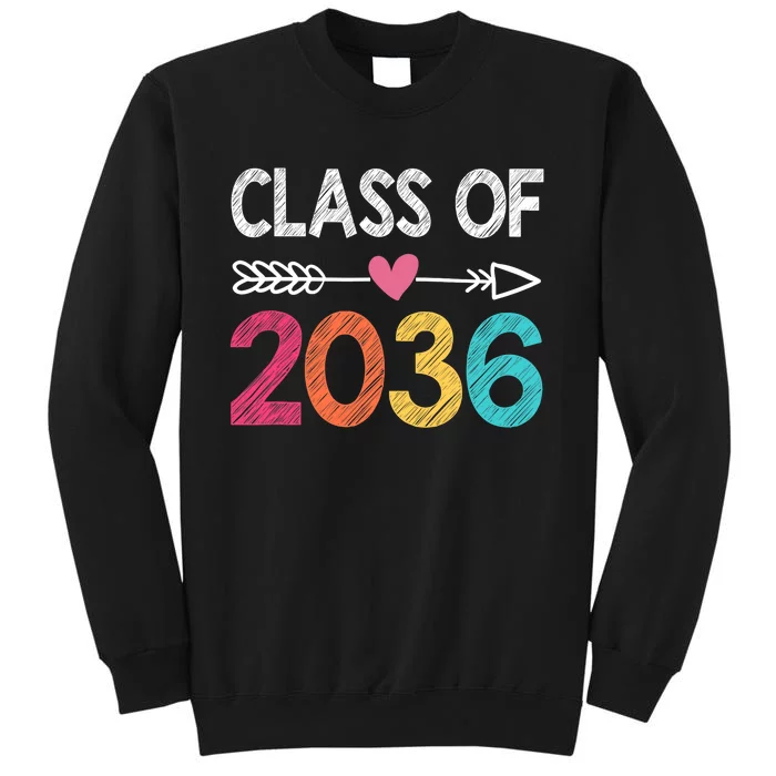 Class Of 2036 Pre-K Graduate Preschool Graduation Tall Sweatshirt