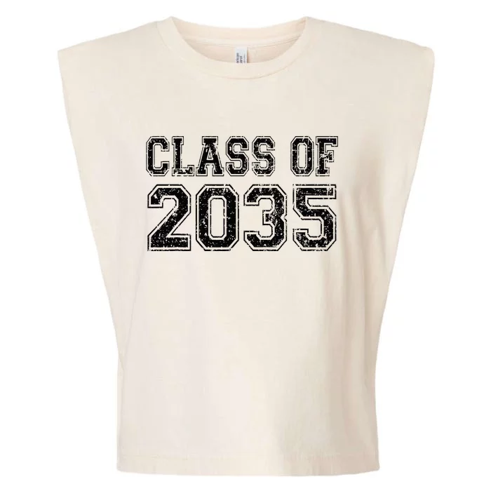 Class Of 2035 Grow With Me Graduation Vintage Garment-Dyed Women's Muscle Tee