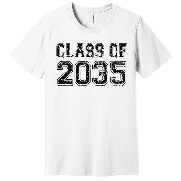 Class Of 2035 Grow With Me Graduation Vintage Premium T-Shirt