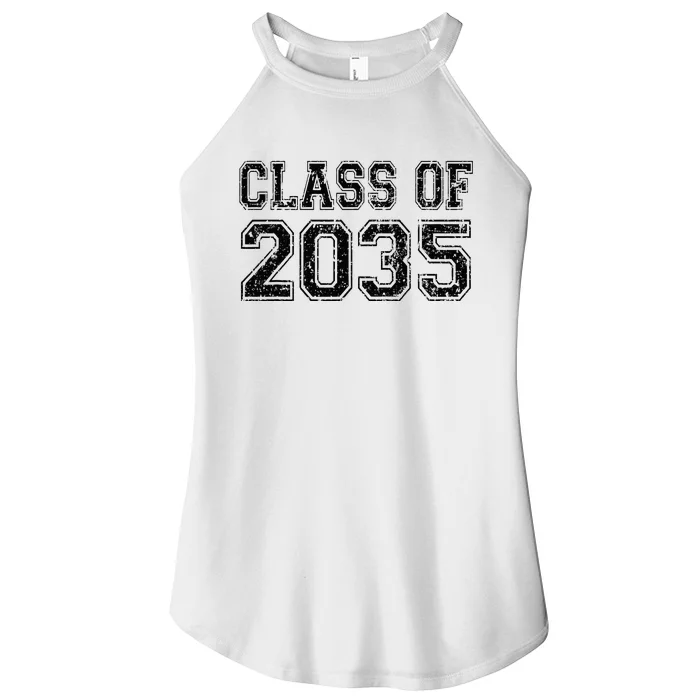 Class Of 2035 Grow With Me Graduation Vintage Women’s Perfect Tri Rocker Tank