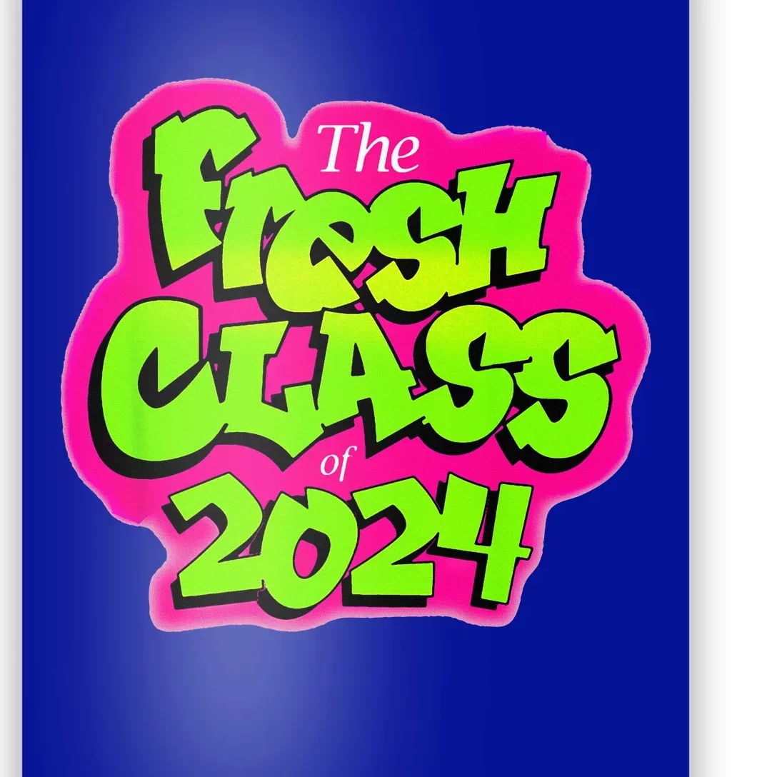 Class Of 2024 Senior Fresh 90s Retro TV Style Graduation Poster